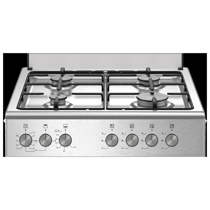 Bertazzoni La Germania SE664GX24 Cucina 60 cm 4 fuochi Gas Forno Gas Ventilato Grill Elettrico 57 L Classe A (89x60x61 cm) colore Inox