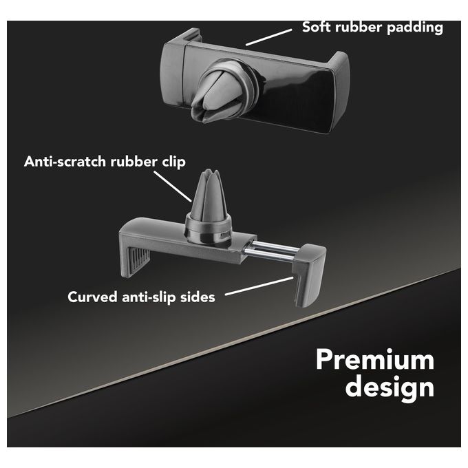 Cellular Line Spin Universal Supporto smartphone da auto per alette di aerazione