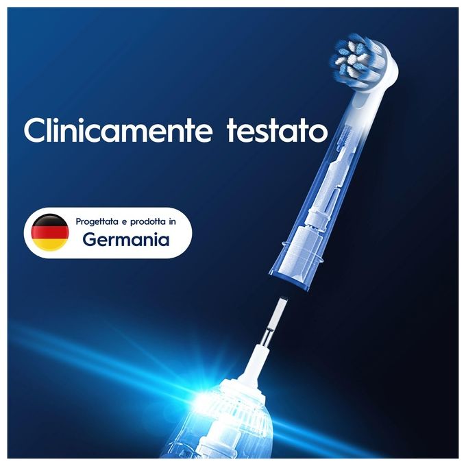 Oral-B Pro Sensitive Clean Testine di Ricambio per Spazzolino Elettrico 9 pz setole Extra Morbide colore Bianco