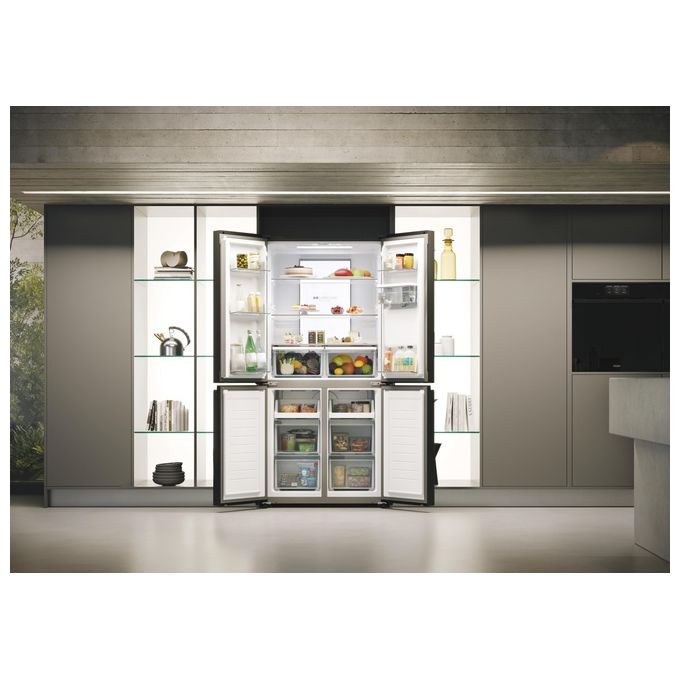 Haier HCR7818DWPT Cube 83 Serie 7 Frigorifero Multidoor 467 L 181 cm Classe D 35 dB No Frost Dispenser Acqua colore Nero