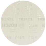 Bosch 2 608 900 700 Expert M480 Rete Abrasiva Grana 120 Diametro 150 mm per Levigatrice Orbitale Casuale 50 pz colore Nero