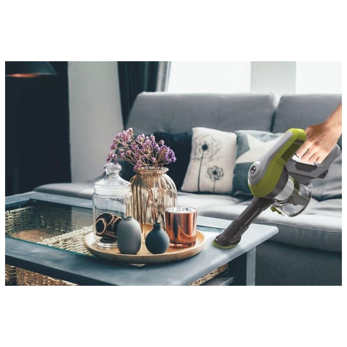 Hoover HF110H HF1 Aspirapolvere Senza Filo Ciclonico Senza Sacchetto 0.9 L 170W autonomia 30 min colore Grigio Lime