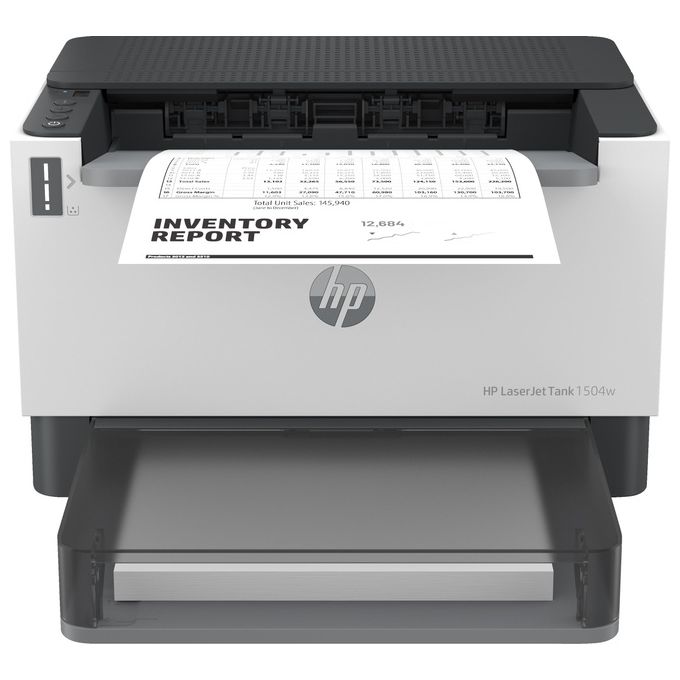 HP 2R7F3A LaserJet Tank 1504w Stampante Laser Monocromatica 22 ppm 5000 pagine Wi-Fi USB LCD colore Bianco