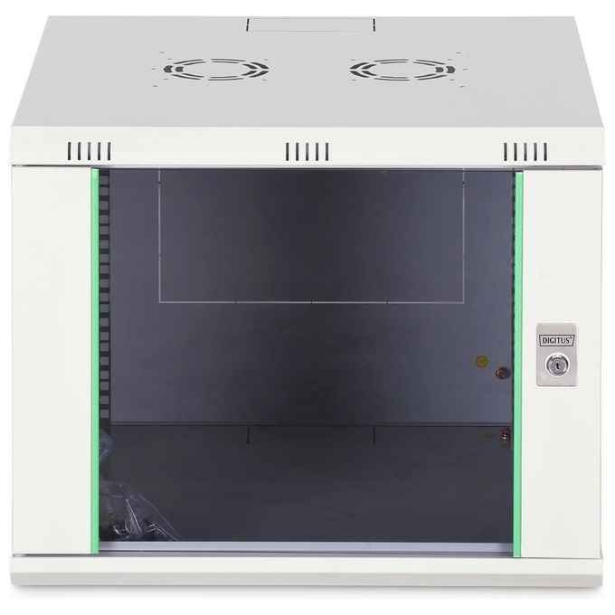 Digitus Armadio Rack 19'' 12 Unita' da Muro 505x600x600 Grigio Porta Vetro