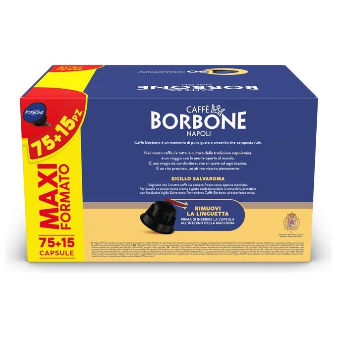 Borbone Dolce Gusto Re Nobile 75+15 Pezzi