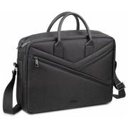 Rivacase 8134 Clark ECO Borsa Porta PC 15.6'' Impermeabile Poliestere Riciclato RPET colore Nero