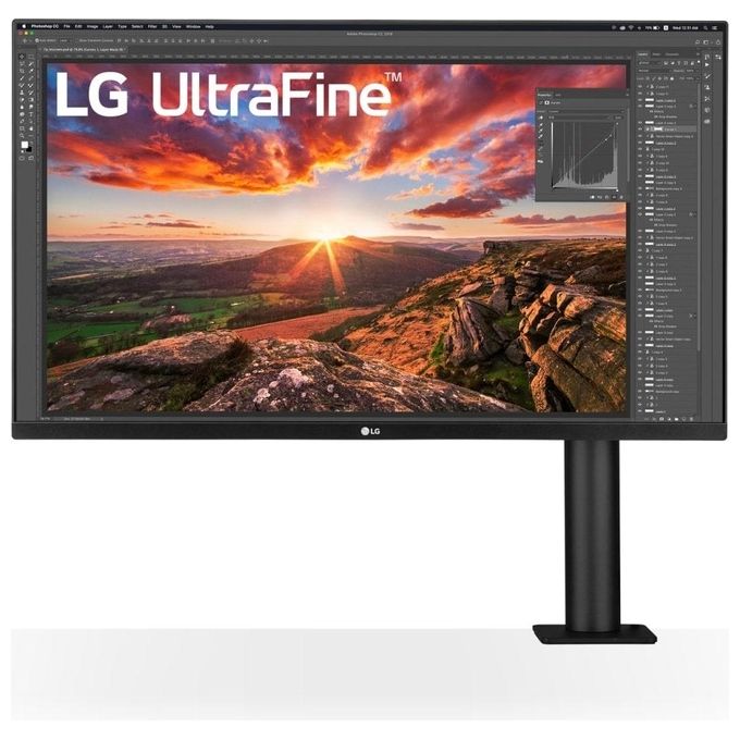 LG 32UN880K-B Monitor PC 32'' IPS 4K Ultra HD 3840x2160 HDR10 DCI-P3 95% Stand Ergo Speaker 10W USB-C colore Nero