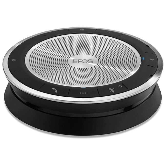 EPOS 1000224 EXPAND SP 30+ Speakerphone Wireless e Cablato Bluetooth 5.0 USB-C per PC Smartphone Tablet colore Nero e Argento
