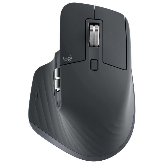 Logitech 910-006559 MX Master 3S Mouse Wireless Ergonomico 8000 DPI Bluetooth USB C Clic Silenziosi colore Grafite