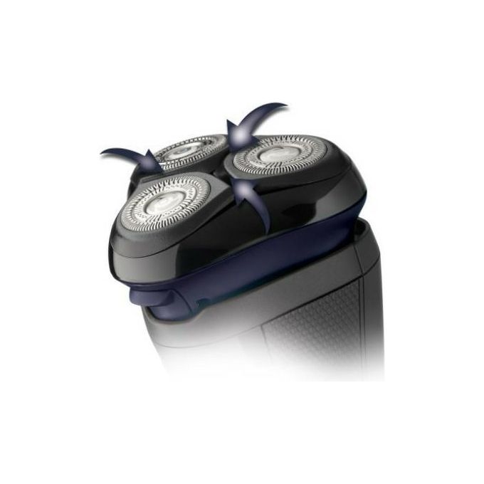 Remington R3002 R3 Style Series Rasoio elettrico Rotativo solo a secco 3 testine colore Nero Grigio