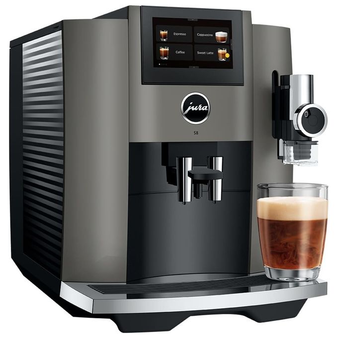 JURA 15480 S8 Macchina da caffe' Automatica 1,9 L 15 bar 1450 W Touchscreen 4,3'' Wi-Fi Sweet Foam colore Dark Inox