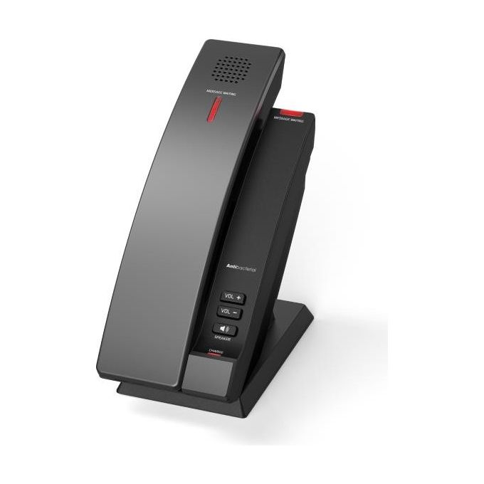 Snom HD101 Serie 15 Telefono IP VoIP Cordless DECT per Hotel Antibatterico PoE Gigabit Ethernet colore Nero