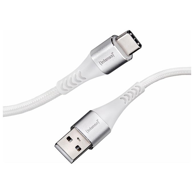Intenso Cavo-USB A315C Nylon 1.5mt Bianco USB-A - USB-C 60W