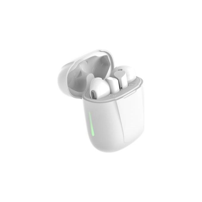 Meliconi Mysound Dart Pods Auricolari True Wireless Bluetooth 5.3 Bianche con LED
