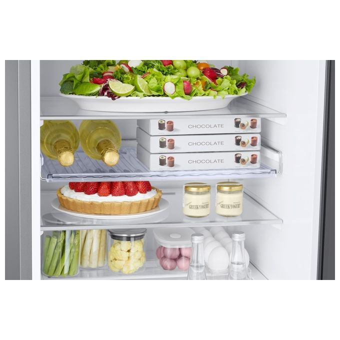 Samsung RB38C676CS9 EcoFlex AI Frigorifero Combinato 390 L 203 cm Classe C 35 dB No Frost WiFi colore Metal Inox