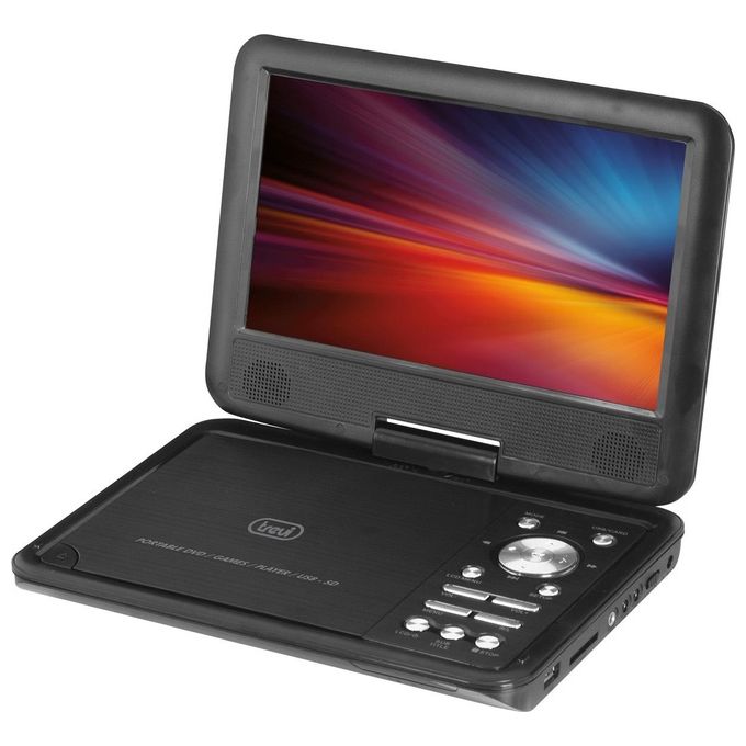 Trevi PDX 1409 S2 Lettore DVD Portatile Schermo LCD 9'' DVD CD MP3 USB SD colore Nero