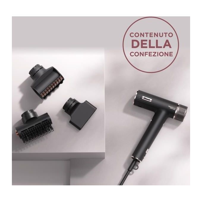 Shark HD731EU SpeedStyle Pro Asciugacapelli Multistyler 3 in 1 1750W 3 Velocita' 5 Temperature Scalp Shield colore Nero