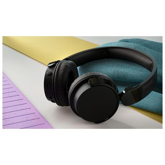 Philips TAH4209BK-00 Serie 4000 Cuffie a Padiglione Wireless Bluetooth 5.3 55h autonomia ricarica rapida USB-C colore Nero