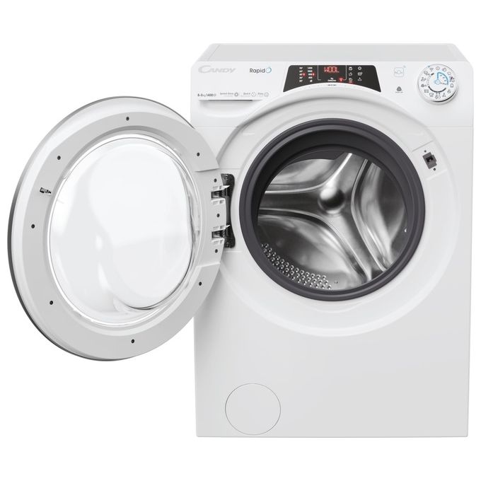 Candy ROW4854DWMST-1-S RapidÓ Lavasciuga Frontale 8-5 Kg 1400 rpm Classe D Wi-Fi Bluetooth Motore Inverter (85x60x53 cm) colore Bianco
