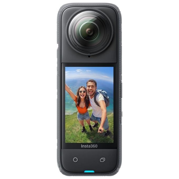 Insta360 CINSABMA X4 Action Cam 360° 8K 5.7K 60fps 4K stabilizzazione FlowState impermeabile IPX8 autonomia 135 min colore Nero