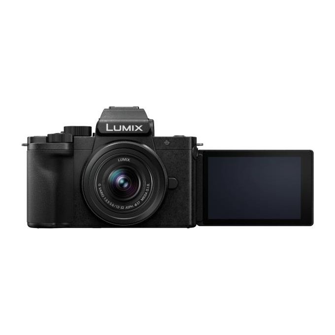 Panasonic DC-G100DKEG-K Lumix G100D Fotocamera Mirrorless 20.3 MP Sensore Micro Four Thirds 4K Video Touchscreen Orientabile Mirino OLED colore Nero