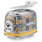 Ariete 00C01550PAR0 Positano Tostapane 2 Fette 810W 6 Livelli di Doratura Funzione Defrost Espulsione Automatica colore Giallo Blu