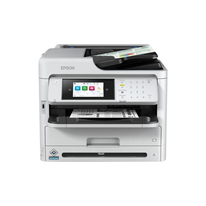 Epson 8715946716817 WorkForce Pro WF-M5899DWF Stampante Multifunzione a Getto d'Inchiostro Monocromatica A4 con Wi-Fi Gigabit Ethernet Stampa Fronte Retro Automatica e Capacita' Carta fino a 1830 Fogli colore Nero