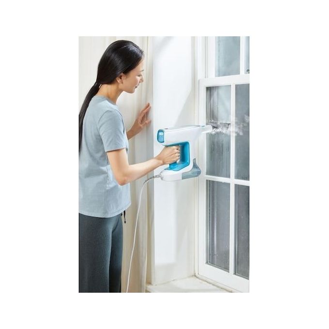 Black and Decker BHSM15FX08 Pulitore a Vapore Portatile 1500 W 0,5 L 8 Accessori riscaldamento 30 s colore Bianco