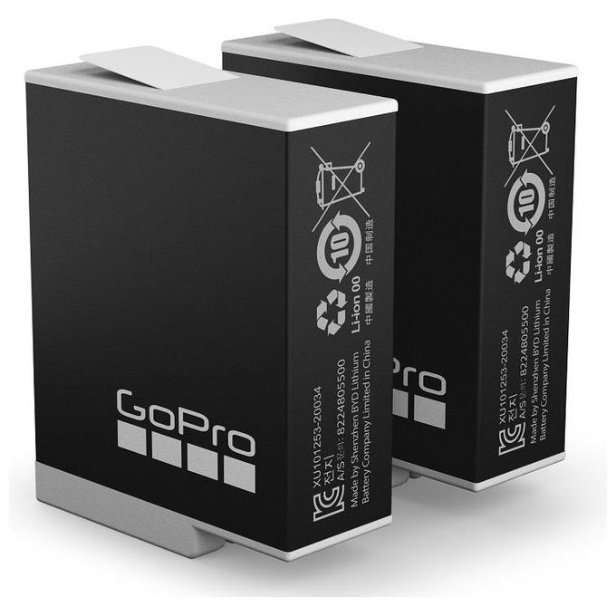 GoPro ADBAT-011 Enduro Batteria Ricaricabile Action Cam 1720 mAh compatibile HERO9 HERO10 HERO11 HERO12 Black colore Nero