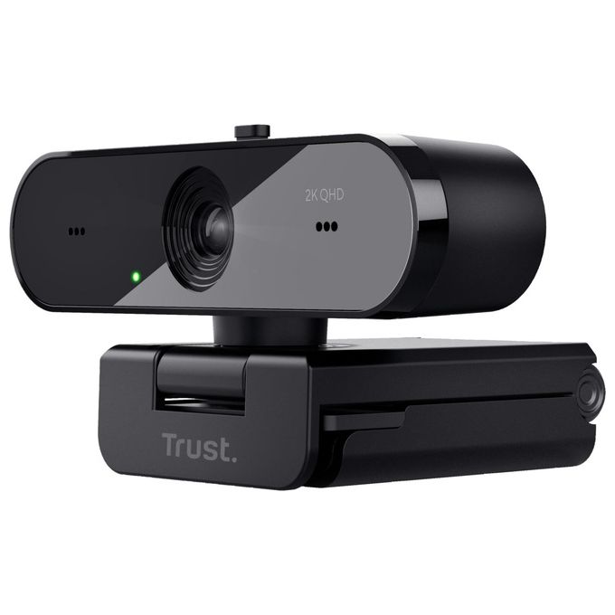 Trust 24733 Taxon Webcam QHD 2560x1440 Pixel 30 fps Autofocus Doppio Microfono Otturatore Privacy USB 2.0 colore Nero