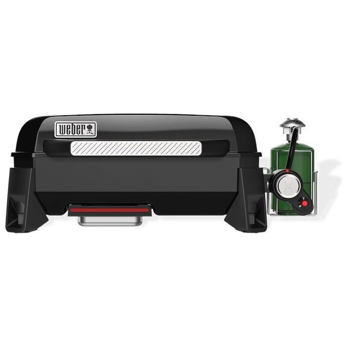 Weber 1500207 Piastra Premium SLATE GP Barbecue a Gas Portatile 3,7 kW Temperatura Max Oltre 260 °C Superficie Cottura 43x41 cm colore Nero