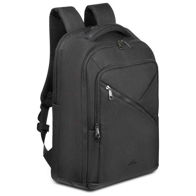 Rivacase 8164 BLACK Zaino per laptop ECO 17.3'' con tasca tablet e cinghia trolley colore Nero