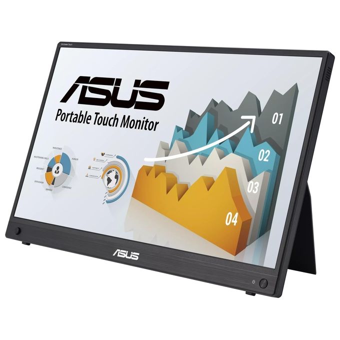 ASUS 90LM04S0-B02170 ZenScreen Monitor PC 39,6 cm (15.6'') 1920 x 1080 Pixel Full HD LCD Touch screen IPS 2x USB Type-C Mini HDMI Batteria Integrata 7800 mAh colore Nero
