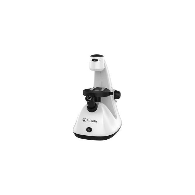 Atlantis E45-MS729 Microscopio Invertito Digitale USB Risoluzione UXGA 1600x1200 Ingrandimento 1300x Sensore CMOS colore Nero
