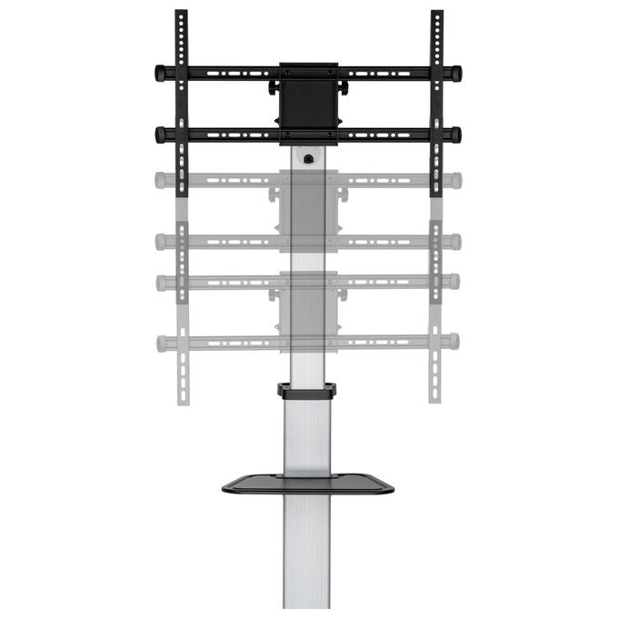 Equip 650630 Carrello LFD rotante da 37-86 pollici Supporto fino a 50 Kg Rotazione 90° Inclinazione -10° +5° VESA max 600x400 colore Argento
