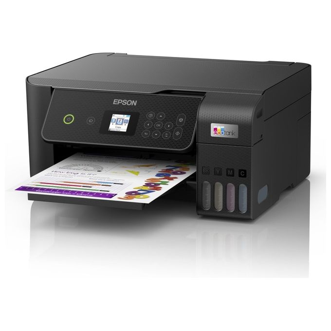 Epson C11CJ66421 EcoTank ET-2870 Stampante Multifunzione Inkjet A4 Stampa Copia Scansione Wi-Fi 10 ppm colore Nero