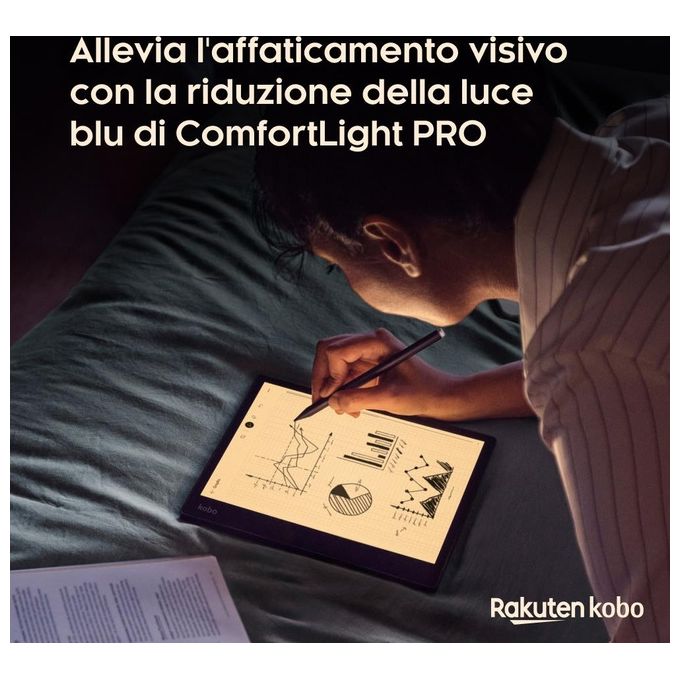 Kobo N605-KU-BK-K-BU Elipsa 2E eReader Touch 10,3'' E Ink 32 GB Wi-Fi Bluetooth Stylus 2 inclusa colore Nero