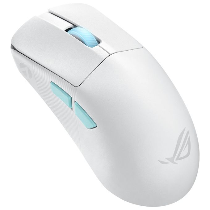 ASUS 90MP02W0-BMUA10 ROG Harpe Ace Mouse Gaming Ultraleggero 54 g Sensore 36000 DPI Connettivita' Tri-Mode 5 Pulsanti Programmabili colore Bianco