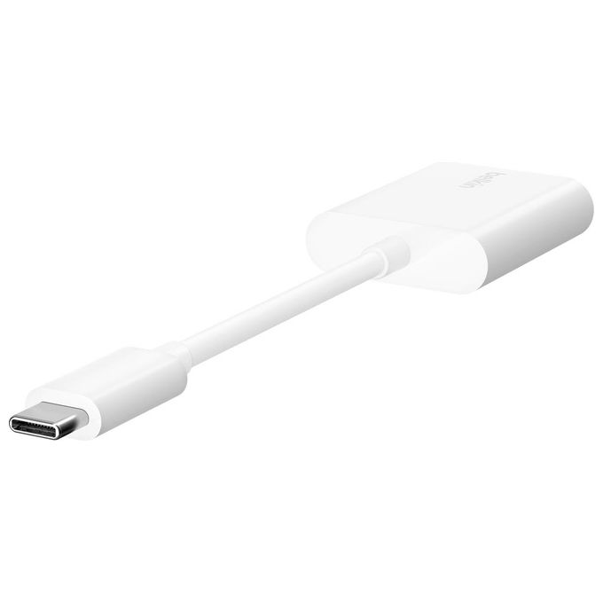 Belkin F7U081BTWH RockStar Adattatore Audio con Ricarica USB-C 2 porte 60 W colore Bianco
