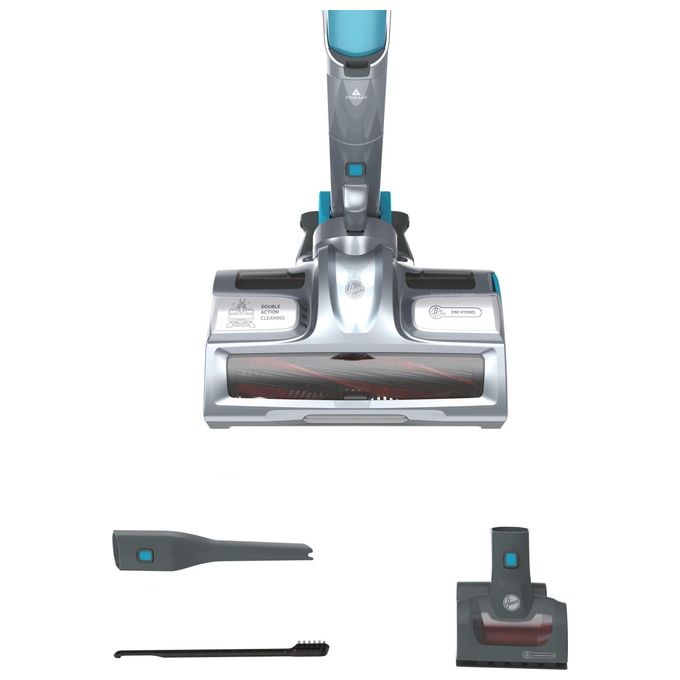 Hoover scopa elettrica senza fili h free 500 hydro plus 2in1 aspira lava 45min grigio