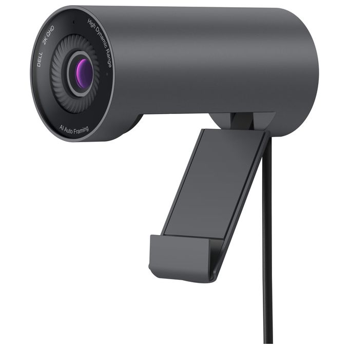 Dell WB5023 Pro Webcam 2K QHD 2560x1440 60fps USB 2.0 Autofocus Zoom 4x Microfono colore Nero