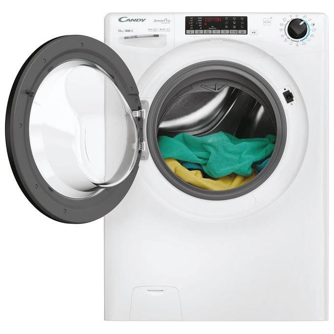 Candy CSO4136TWMB5-S - Lavatrice Libera Installazione 13 kg, Classe A, Centrifuga 1400 giri-min, Profondita' 60 cm, Inverter + Funzione Vapore + Wi-Fi Smart Pro