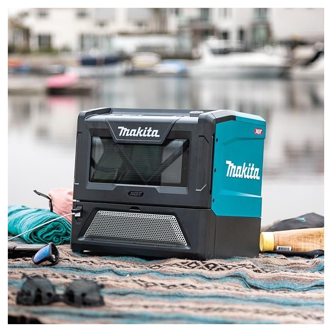 Makita MW001GZ Microonde Cordless 8 L 500 W con Display LED e Controllo Elettronico colore Nero Verde