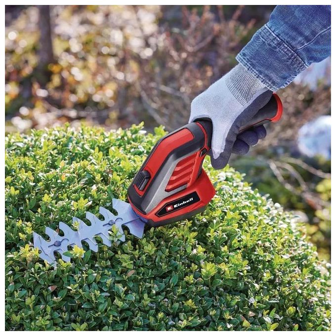 Einhell GC-CG 3,6-70 LI Forbici da Potatura a Batteria 3,6 V Li-Ion lama erba 7 cm lama siepi 11 cm 300 g colore Rosso