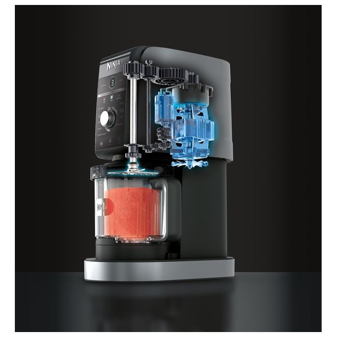 Ninja NC501EU CREAMi Deluxe Gelatiera 2,1 L 800 W 10 programmi 3 vaschette 709 ml timer digitale colore Nero Grigio