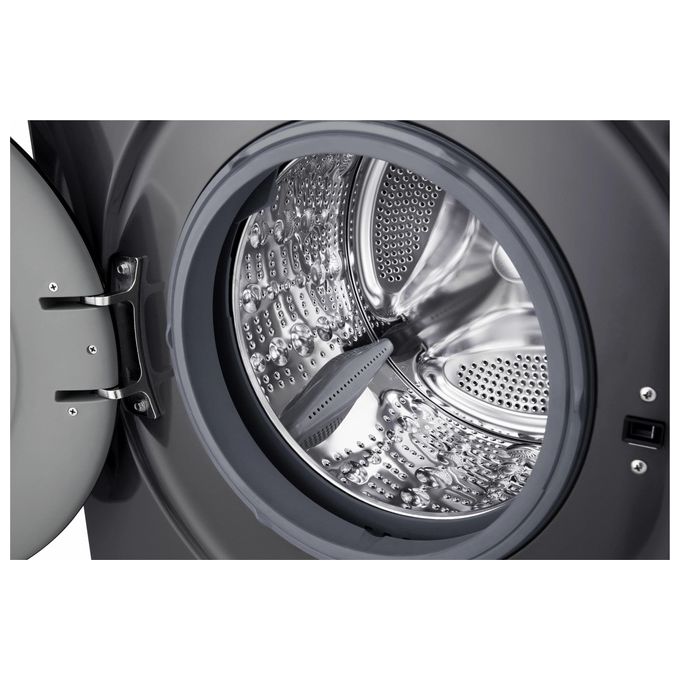 LG F4NX1009NMB Serie X1 - Lavatrice a carica frontale 9 kg, 1400 rpm, Classe A, 6 Motion Direct Drive, Allergy Care, Wi-Fi, (85x60x55 cm), Nero