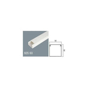 Link Canalina Passacavi in Pvc 60x60mm 2mt con Coperchio Scorrevole Bianco