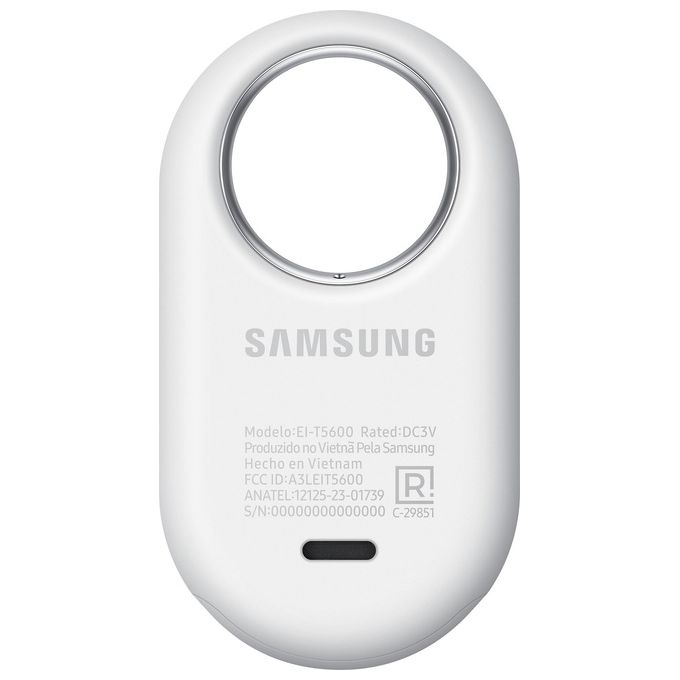 Samsung Galaxy SmartTag2 (1 Pezzo) Localizzatore Bluetooth con Modalita' Smarrito, Design compatto, Batteria a lunga durata, Resistenza IP67, White 2023