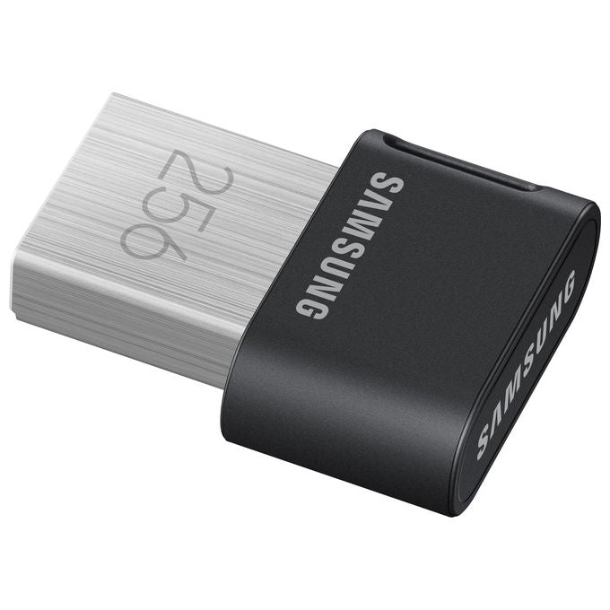 Samsung MUF-256AB FIT Plus Chiavetta USB 256 GB USB 3.2 Gen 1 Tipo A 400 MB-s Protezione Password colore Grigio Argento