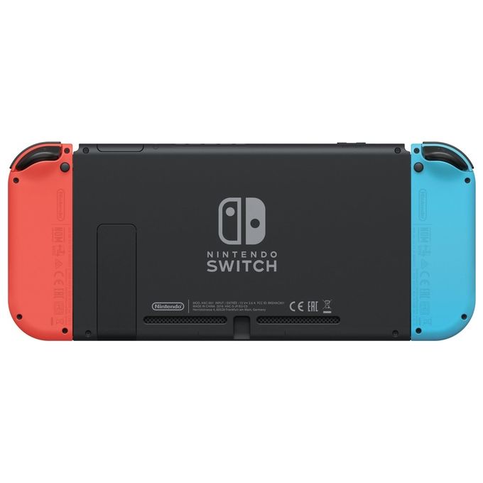 Nintendo, Switch OLED Neon Rosso-Blu, Console Portatile, Schermo 7 pollici, 64 GB